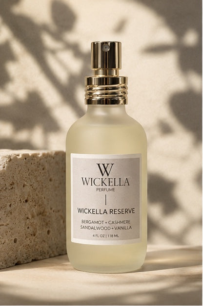 Wickella Reserve Perfume | Bergamot, Cashmere Woods & Amber Vanilla