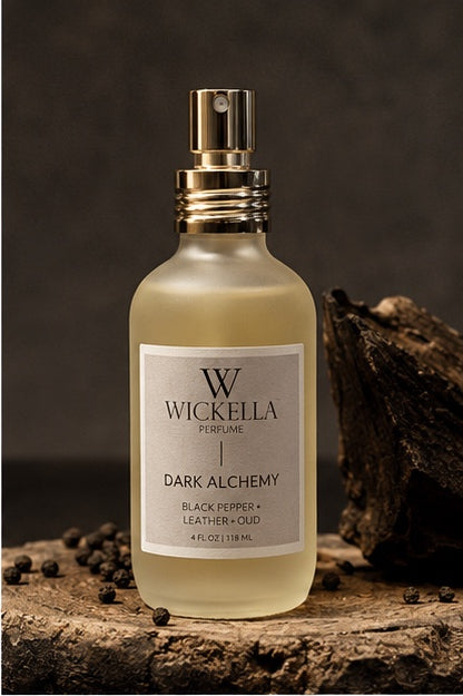 Dark Alchemy Perfume | Black Pepper, Leather & Oud | Wickella