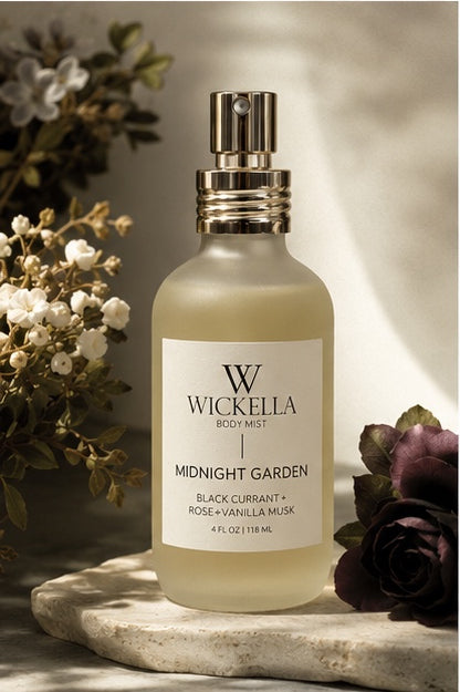 Midnight Garden Body Mist | Black Currant, Rose & Vanilla Musk